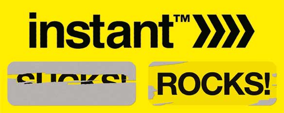 Instant Rocks Sticker